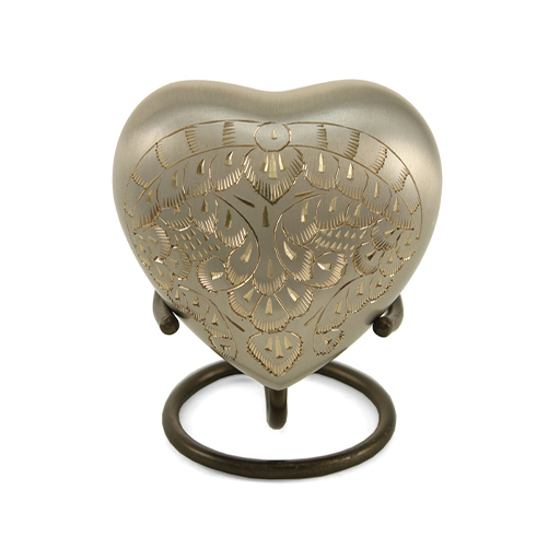 Classic Platinum Heart Keepsake