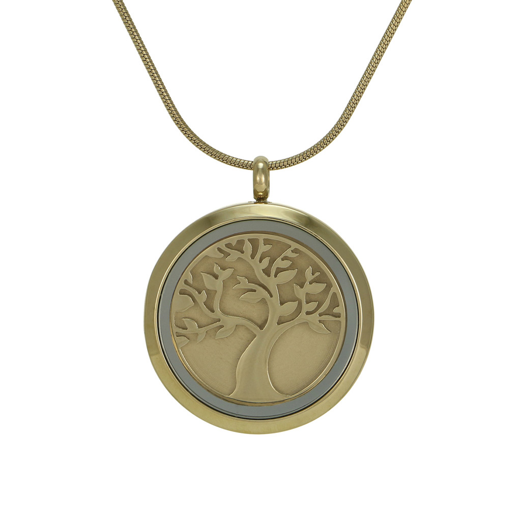 Round Pendant - Bronze Tree