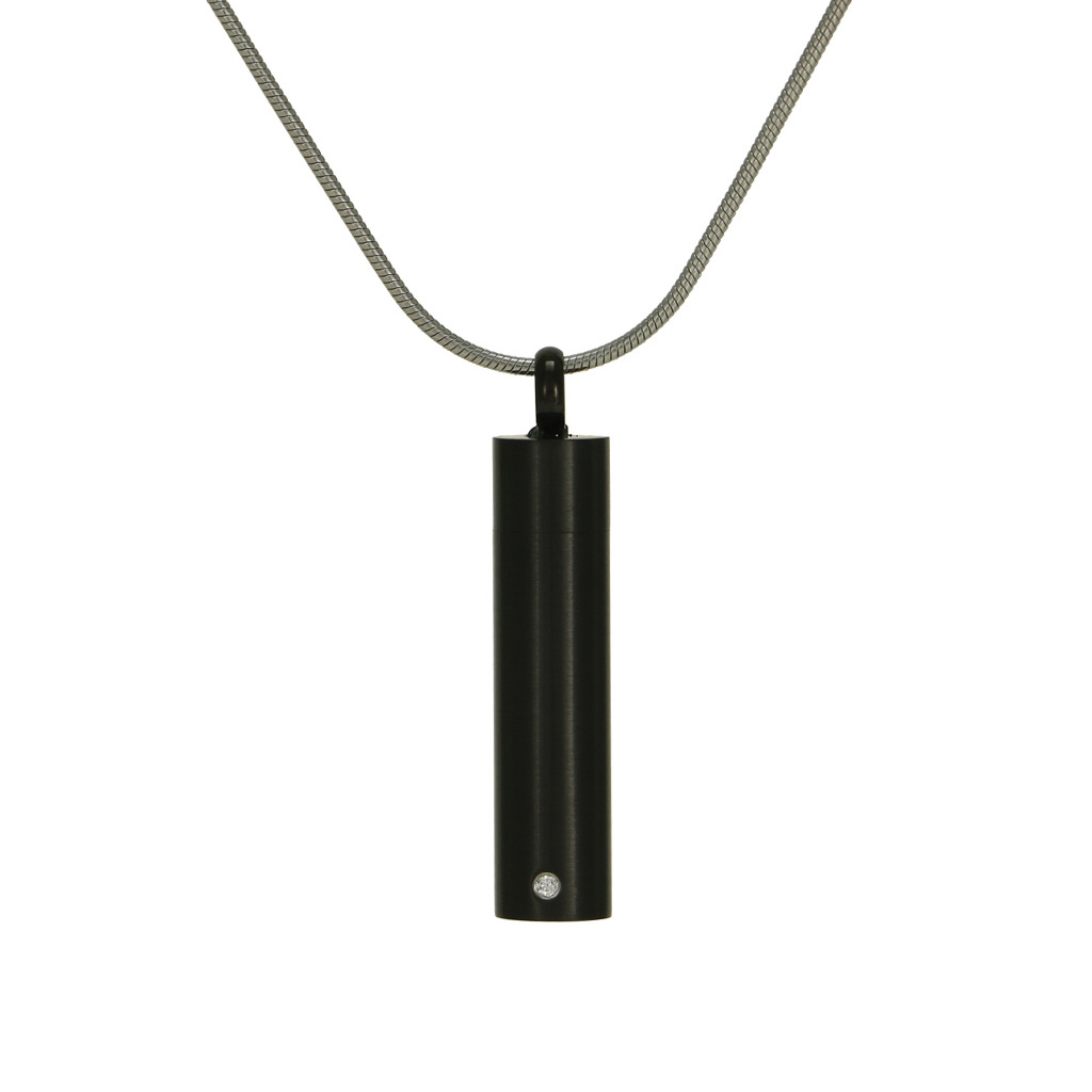 Cylinder Onyx Necklace