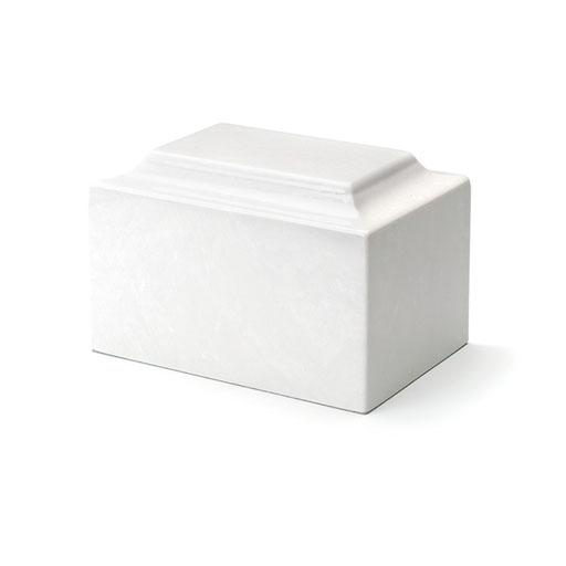 Classic White Cultured Marble Urn