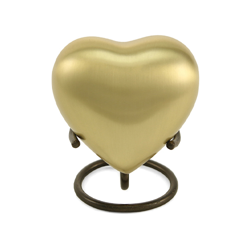 [URN-2801H] Classic Bronze Heart Keepsake