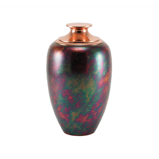 [URN-2826L] Luna Textured Raku Large