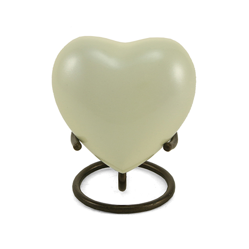 [URN-5261H] Satori Pearl Heart Keepsake