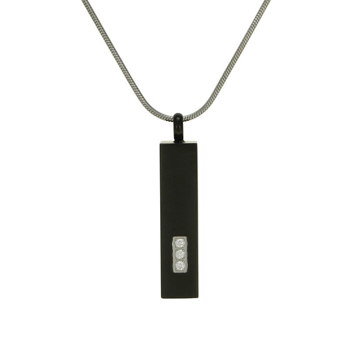 [URN-J5093] Pillar Onyx Necklace